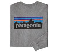 Patagonia - L/S P-6 Logo Responsibili-Tee - Longsleeve, Gr. L, grau (GravelHeather)