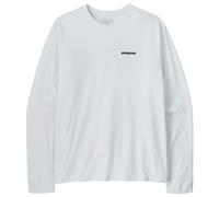 Patagonia - L/S P-6 Logo Responsibili-Tee - Longsleeve, Gr. L, grau/weiß (FiberWhite)