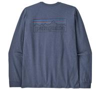 Patagonia - L/S P-6 Logo Responsibili-Tee - Longsleeve, Gr. M, blau (P-6Outline:CurrentBlue)
