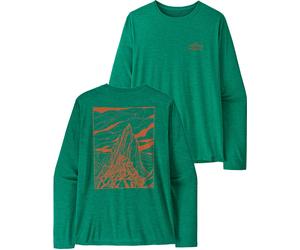 Patagonia - Leichtes und atmungsaktives Langarm-Wander-T-Shirt - Herren - M's L/S Cap Cool Daily Shirt Cloud Crag Gem Green Light Grün L