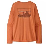 Women's Long-Sleeved Capilene® Cool Daily Graphic Shirt - skyline rock : melon xdye / XL