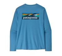 Patagonia Cap Cool Daily - Boardshort Logo Longsleeve shore blue / light xdye Herren Gr. XL