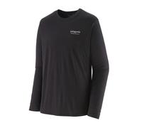 Patagonia - M's Long-Sleeved Capilene Cool Merino Graphic Shirt Header Black - M - Wander-T-Shirt Noir M