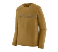 Patagonia | Men's Long-Sleeved Capilene® Cool Merino Blend Graphic Shirt, M strata stripe: bobcat bro