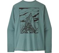Patagonia Funktionsshirt L/S Cap Cool Daily Cloud Crag Blue Sage Light Blue Sage X-Dye Gr. M
