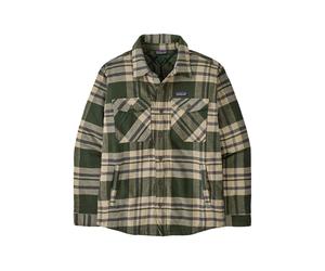 Patagonia Men's Lightweight Insulated Fjord Flannel Shirt Ashore old growth green M