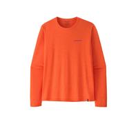 Patagonia L/S Cap Cool Daily Shirt Boardshort Logo Langarmshirt, S, orange peel - light orange peel x-dye