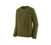 Patagonia | Men's Long-Sleeved Capilene® Cool Merino Blend Graphic Shirt, S strata stripe: pond green
