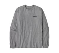 Patagonia P-6 Logo Langarmshirt hellgrau - S
