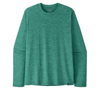 Patagonia Mens LS Cap Cool Daily Shirt gem green/light gem green x-dye - Größe S