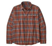 Patagonia Mens LS LW Fjord Flannel Shirt graft sisu brown - Größe XXL