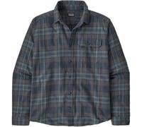 Patagonia Mens LS LW Fjord Flannel Shirt paw/smolder blue - Größe L
