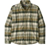 Patagonia Mens LS LW Fjord Flannel Shirt rocky/old growth green - Größe L