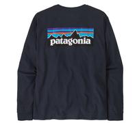 Patagonia Mens LS P-6 Logo Responsibili-Tee new navy - Größe S