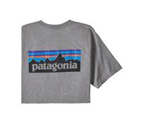 Patagonia Men's P-6 Logo Responsibili-Tee Gravel Heather Gravel Heather L