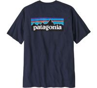 Patagonia Kurzärmeliges T-shirt Für Männer Mann M's P-6 Logo Responsibili-tee Blau Größe XL
