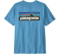 patagonia p 6 kurzarm t shirt mit logo blau fur herren XL