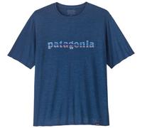 Patagonia M's Cap Cool Daily Graphic Herren T-Shirt '73 text logo: clement blue x dye S