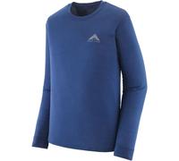 Patagonia - L/S Cap Cool Merino Graphic Shirt - Merinoshirt, Gr. L, blau (Driftways:ClementBlue)