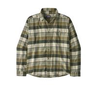 Patagonia - Hemd aus Bio-Baumwolle - M's L/S LW Fjord Flannel Shirt Rocky: Old Growth Green für Herren aus Baumwolle - Größe XL - Grün Grün XL