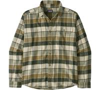 Patagonia Cotton in Conversion Lightweight Fjord Flannel Langarmshirt, L, rocky: old growth green