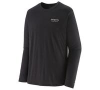 Patagonia - L/S Cap Cool Merino Graphic Shirt - Merinoshirt, Gr. L, schwarz (HeritageHeader:Black)