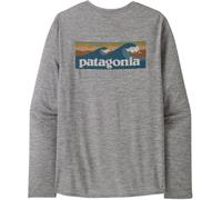 Patagonia M's LS Cap Cool Daily Graphic Shirt Waters abalone blue/feather g - Größe XXL