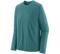Patagonia M's LS Cap Cool Daily Shirt wetland blue-lt wetland blue x-dye - Größe S