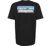 Patagonia T-Shirt P-6 Logo Responsibili-Tee 100 % recycelt Herren Schwarz Größe M