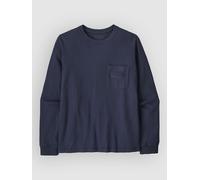 Patagonia - L/S MW '95 Oval Logo Pocket Tee - Longsleeve, Gr. S, blau (NewNavy)
