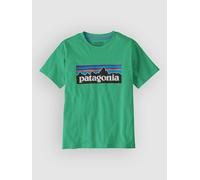Patagonia - Kid's P-6 Logo - T-Shirt, Gr. 140 M, türkis (AquaStone)