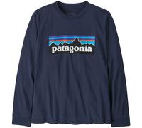 Patagonia - Kid's L/S P-6 Logo T-Shirt - Pullover, Gr. 146-152 L, blau (NewNavy)