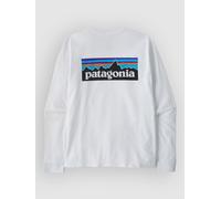 Patagonia Herren P-6 Logo Responsibili Longsleeve (Größe M, weiss)