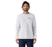 Patagonia Herren M's L/S P-6 Logo Responsibili-Tee Unterhemd, weiß, XXL
