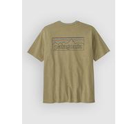 Patagonia - P-6 Logo Responsibili-Tee - T-Shirt, Gr. XS, beige/oliv (P-6Outline:GumtreeGreen)