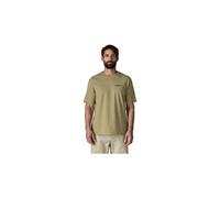 patagonia p 6 logo responsibili tee kurzarm t shirt grun herren M