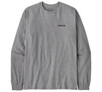 Patagonia Men's Long-Sleeved P-6 Logo Responsibili-Tee gravel heather XL