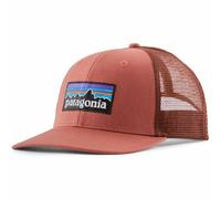 Patagonia P-6 Logo Trucker Hat Basecap, potters red