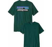 Patagonia - T-Shirt aus recycelter Baumwolle - M's P-6 Logo Responsibili-Tee Cascade Green für Herren aus Baumwolle - Größe S - Grün Grün S