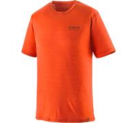 Patagonia - Technisches, atmungsaktives Wander-T-Shirt aus Merinowolle - Herren - M's Cap Cool Merino Blend Graphic Shirt Heritage Orange L