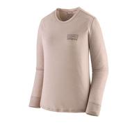 Patagonia - Women's L/S Cap Cool Merino Graphic Shirt - Merinoshirt, Gr. M, braun/rosa (FitzRoyStrata:ShroomTaupe)