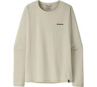 Patagonia W’s Long-Sleeved Capilene Cool Daily Damen Langarmshirt - Boardshort Logo dyno white M