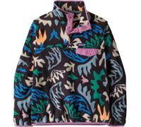 Patagonia - Warm und komfortabler Fleece-Pullover mit Stehkragen und Druckknöpfen - Damen / Frau - W's LW Synch Snap-T P/O Kaleido schwarz L