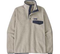 Patagonia - Warmes und leichtes Fleece - M's LW Synch Snap-T P/O Oatmeal Heather w/Smolder Blue für Herren - Größe XXL - Navy blau Navy blau XXL