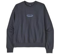 Patagonia - Women's 95 Oval Logo Daily Crew - Pullover, Gr. M, grau/blau (SmolderBlue)