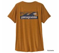 Patagonia - Women's Cap Cool Daily Shirt Boardshort Logo - Funktionsshirt, Gr. M, braun (CinnamonBrown/DarkCinnamonBrownX-Dye)