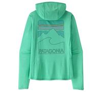 Patagonia - Women's Cap Cool Sun Hoody Peak Visions - Funktionsshirt, Gr. XL, türkis (AquaStone/EarlyTealX-Dye)