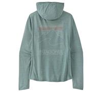 Patagonia - Women's Cap Cool Sun Hoody Peak Visions - Funktionsshirt, Gr. XS, türkis (NouveauGreen/BlueSageX-Dye)