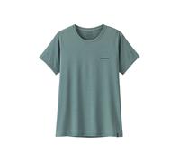 Patagonia Women's Capilene Cool Daily Shirt - Boardshort Logo blue sage/light blue sage x-dye L