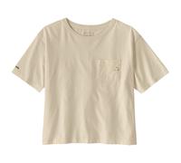 Patagonia - Women's Fitz Roy Massif Easy Cut Pocket Tee - T-Shirt, Gr. M, beige (UndyedNatural)